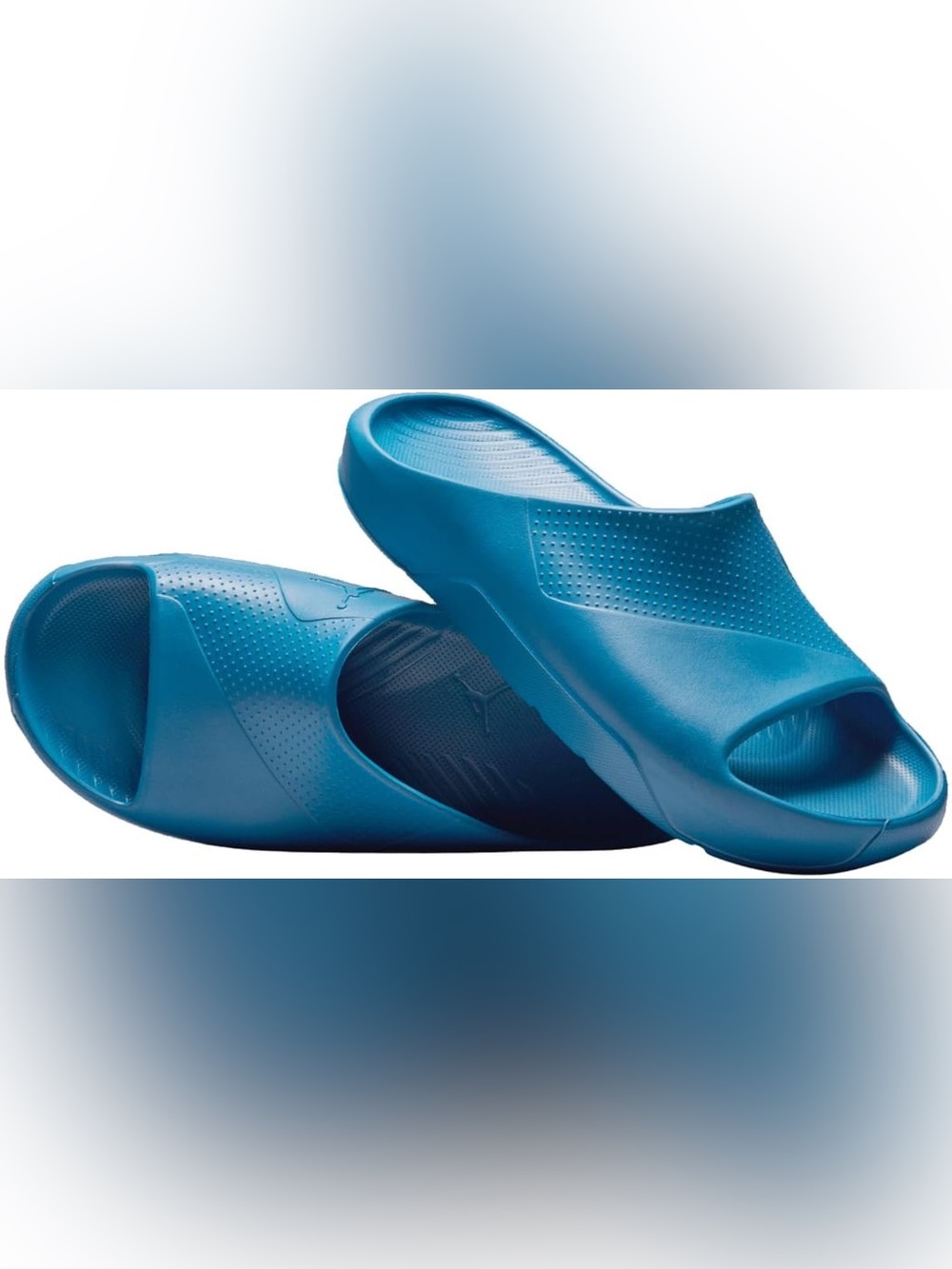 Jordan Men’s Air Post Slide summer beach sandals in blue size 11
